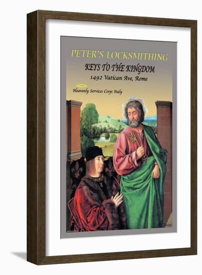 Peter's Locksmithing-null-Framed Art Print