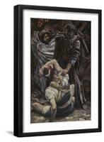 Peter Smites Off the Ear of Malchus-James Tissot-Framed Giclee Print