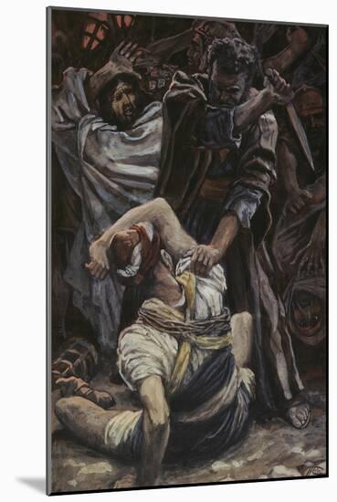 Peter Smites Off the Ear of Malchus-James Tissot-Mounted Giclee Print