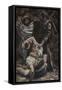 Peter Smites Off the Ear of Malchus-James Tissot-Framed Stretched Canvas
