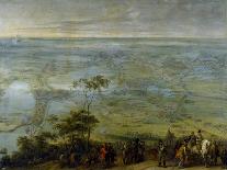 The Infanta Isabella Clara Eugenia at the Siege of Breda, ca. 1628.-Peter Snayers-Framed Giclee Print