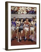 Peter Snell of New Zealand in Action at the Summer Olympics-Art Rickerby-Framed Premium Photographic Print