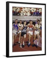 Peter Snell of New Zealand in Action at the Summer Olympics-Art Rickerby-Framed Premium Photographic Print