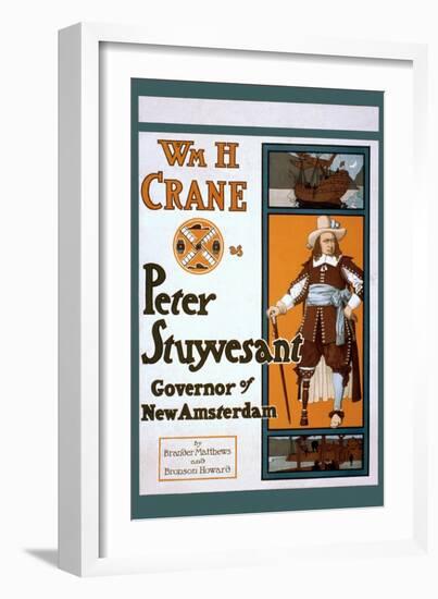 Peter Stuyvesant Dutch Governor of New York-null-Framed Art Print