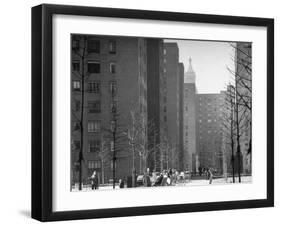 Peter Stuyvesant Village Housing Project-Andreas Feininger-Framed Premium Photographic Print