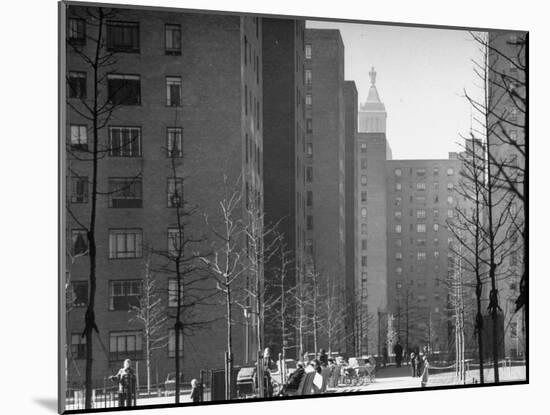 Peter Stuyvesant Village Housing Project-Andreas Feininger-Mounted Photographic Print