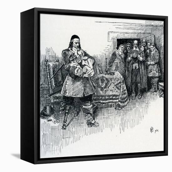 Peter Stuyvesant-Howard Pyle-Framed Stretched Canvas