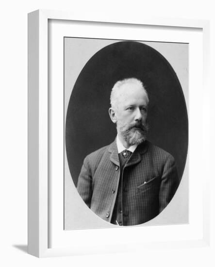 Peter Tchaikovsky, Russian Composer, 1880S-Konstantin Schapiro-Framed Giclee Print