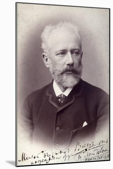 Peter Tchaikovsky, Russian Composer, 1888-null-Mounted Giclee Print