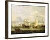 Peter the Great (1672-1725), Tsar of Russia, Inspecting a Boat in Amsterdam (Holland). Oil on Canva-Abraham Storck-Framed Giclee Print