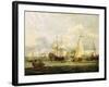 Peter the Great (1672-1725), Tsar of Russia, Inspecting a Boat in Amsterdam (Holland). Oil on Canva-Abraham Storck-Framed Giclee Print