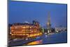 Peter the Great Statue and River Moskva at Night, Moscow, Russia, Europe-Martin Child-Mounted Photographic Print