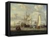 Peter the Great visiting the 'Peter and Paul'-Abraham Storck-Framed Stretched Canvas