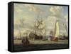 Peter the Great visiting the 'Peter and Paul'-Abraham Storck-Framed Stretched Canvas