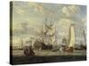 Peter the Great visiting the 'Peter and Paul'-Abraham Storck-Stretched Canvas