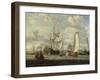 Peter the Great visiting the 'Peter and Paul'-Abraham Storck-Framed Giclee Print