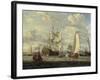 Peter the Great visiting the 'Peter and Paul'-Abraham Storck-Framed Giclee Print