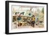 Peter the Great Working as a Shipbuilder in the Netherlands-null-Framed Giclee Print