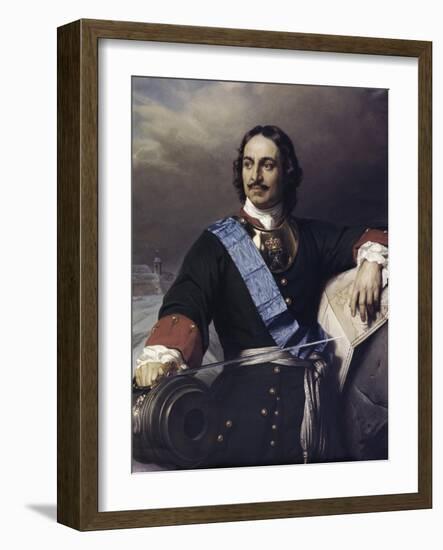 Peter the Great-Paul Delaroche-Framed Giclee Print