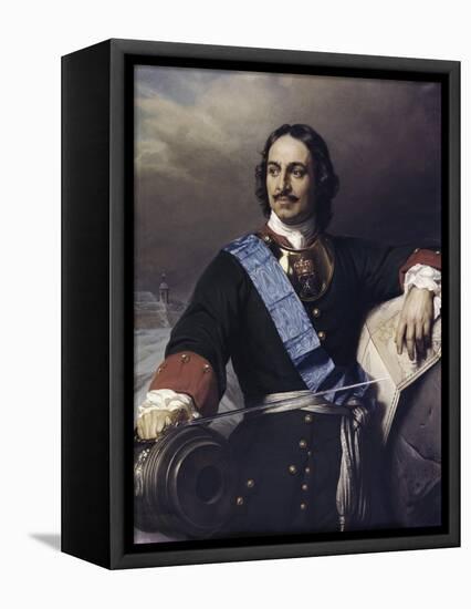 Peter the Great-Paul Delaroche-Framed Stretched Canvas