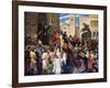 Peter the Hermit Preaching the First Crusade, 1926-James Archer-Framed Giclee Print