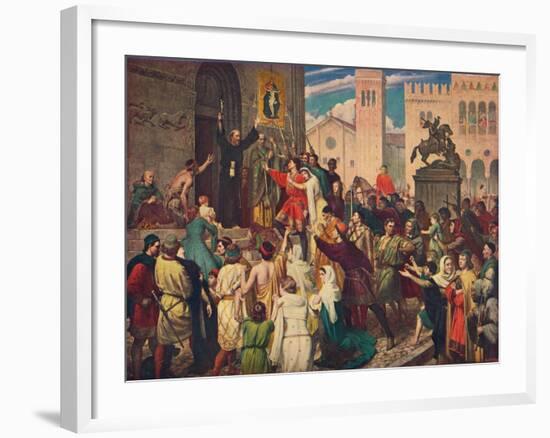 Peter the Hermit Preaching the First Crusade, C1095-James Archer-Framed Giclee Print