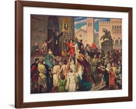 Peter the Hermit Preaching the First Crusade, C1095-James Archer-Framed Giclee Print