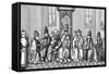 Peter the Hermit Presenting Urban II with Petition on Return from Pilgrimage to Holy Land 1094-null-Framed Stretched Canvas