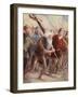 Peter the Hermit Setting Out before the Army Was Ready with His Followers and Walter the Penniless-null-Framed Giclee Print