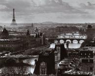 The River Seine and the City of Paris, c.1991-Peter Turnley-Laminated Art Print
