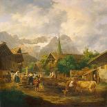 Folk festival at the Schliersee (St. Leonhardsfest in Fischhausen am Schliersee). 1825-Peter Von Hess-Giclee Print