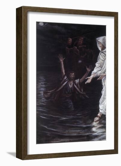 Peter Walks on the Sea-James Jacques Joseph Tissot-Framed Giclee Print