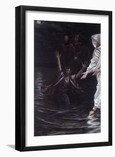 Peter Walks on the Sea-James Jacques Joseph Tissot-Framed Giclee Print