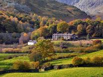 An autumn view of the scenic Langdale Valley, Lake District National Park, Cumbria, England, United-Peter Watson-Framed Stretched Canvas