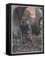 Peter Went Out and Wept Bitterly, Illustration for 'The Life of Christ', C.1886-94-James Tissot-Framed Stretched Canvas