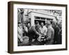 Peter Whitehead Being Congratulated on His Victory with Peter Walker of the Le Mans 24 Hours, 1951-null-Framed Photographic Print