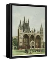 Peterborough Cathedral, Cambridgeshire, C1870-WL Walton-Framed Stretched Canvas