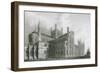Peterborough Cathedral, Cambridgeshire-WH Bartlett-Framed Art Print