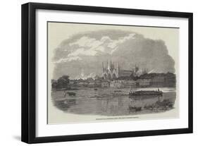 Peterborough Cathedral, from the Great Northern Railway-null-Framed Giclee Print
