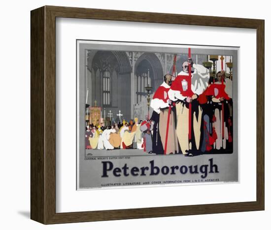 Peterborough Cathedral Procession-null-Framed Art Print