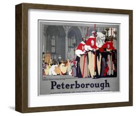 Peterborough Cathedral Procession-null-Framed Art Print