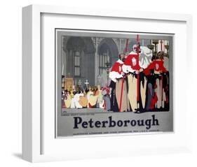 Peterborough Cathedral Procession-null-Framed Art Print