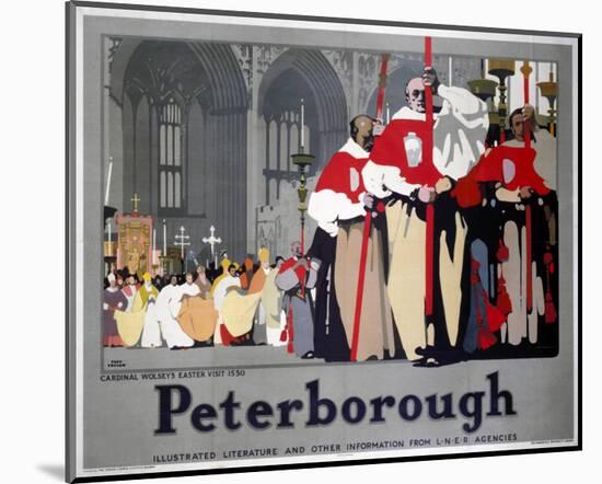 Peterborough Cathedral Procession-null-Mounted Art Print