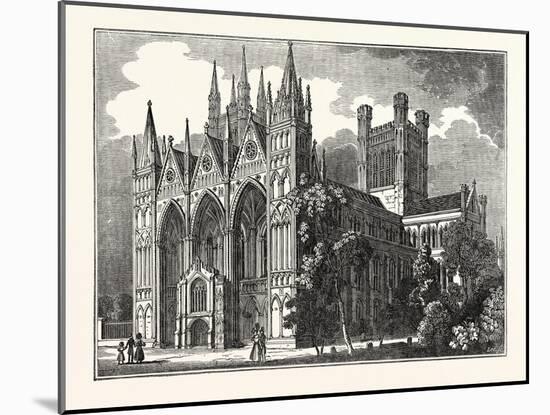 Peterborough Cathedral, Uk-null-Mounted Giclee Print