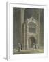 Peterborough Cathedral, View of the Porch, West End-null-Framed Giclee Print