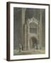 Peterborough Cathedral, View of the Porch, West End-null-Framed Giclee Print