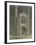 Peterborough Cathedral, View of the Porch, West End-null-Framed Giclee Print