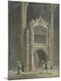 Peterborough Cathedral, View of the Porch, West End-null-Mounted Giclee Print