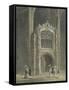 Peterborough Cathedral, View of the Porch, West End-null-Framed Stretched Canvas