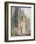 Peterborough Cathedral (W/C on Paper)-Thomas Girtin-Framed Giclee Print